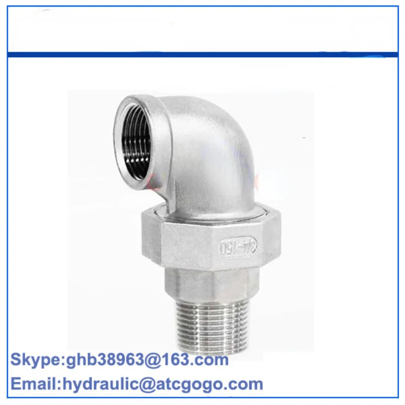 Колено с прямым соединением из нержавеющей стали внутренний и внешний провод 4 6