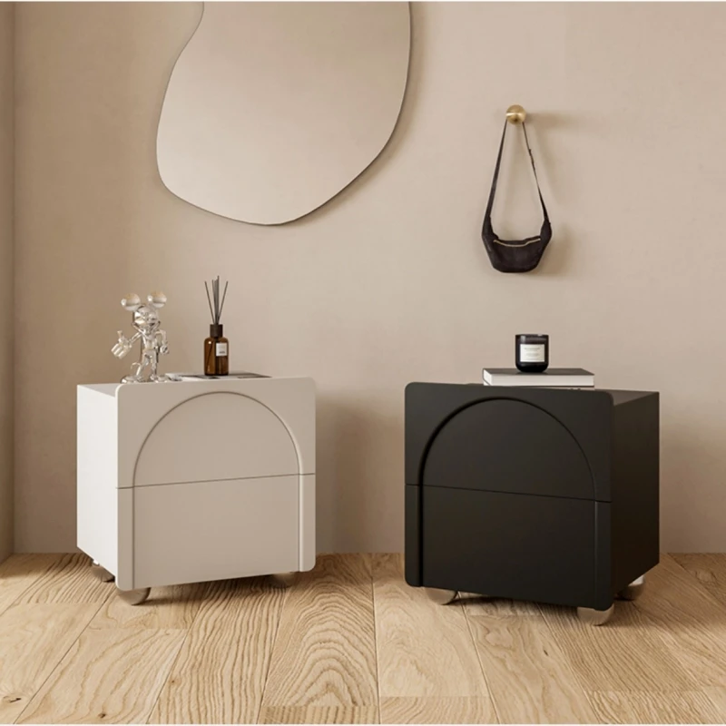 

Modern Wood Bedside Table Mesa Lateral Drawers White Night Stands Storage Makeup Comodini Camera Da Letto Bedrooms Furniture
