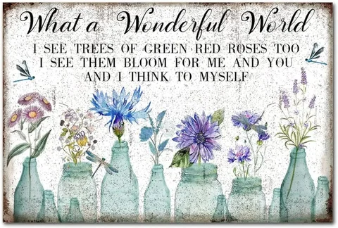 Винтажные знаки: стрекоза, тюльпан, роза, ваза с цветами, летняя Цветочная деревенская настенная декоративная для дома, подарок на новоселье