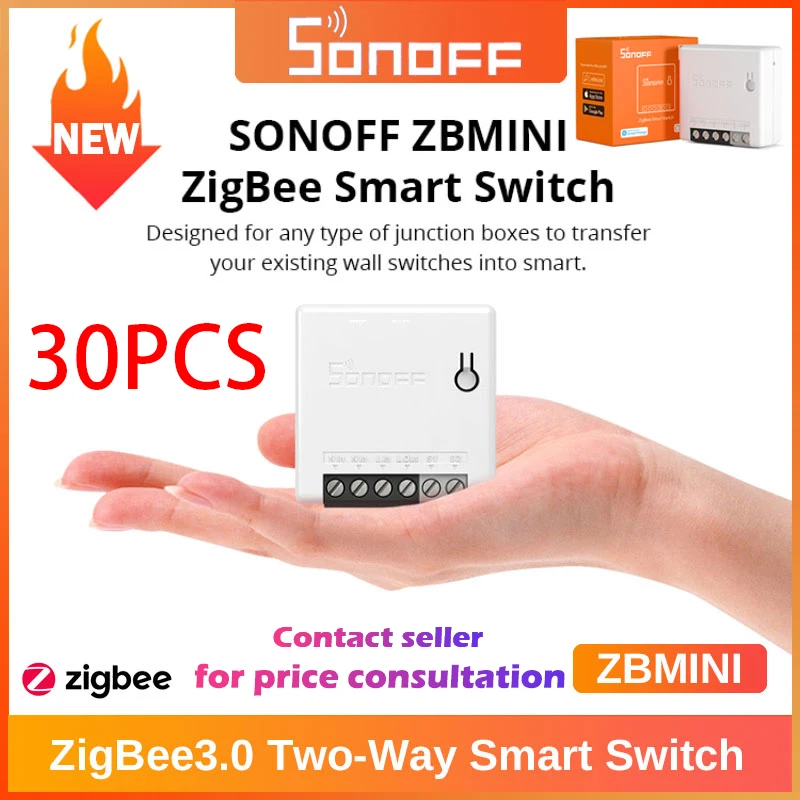 

Smart Switch Module Mini Zigbee Sonoff ZBMINI 3.0 SmartThings Hub Relay Remote Control Sonoff EweLink witch Alexa Google Home