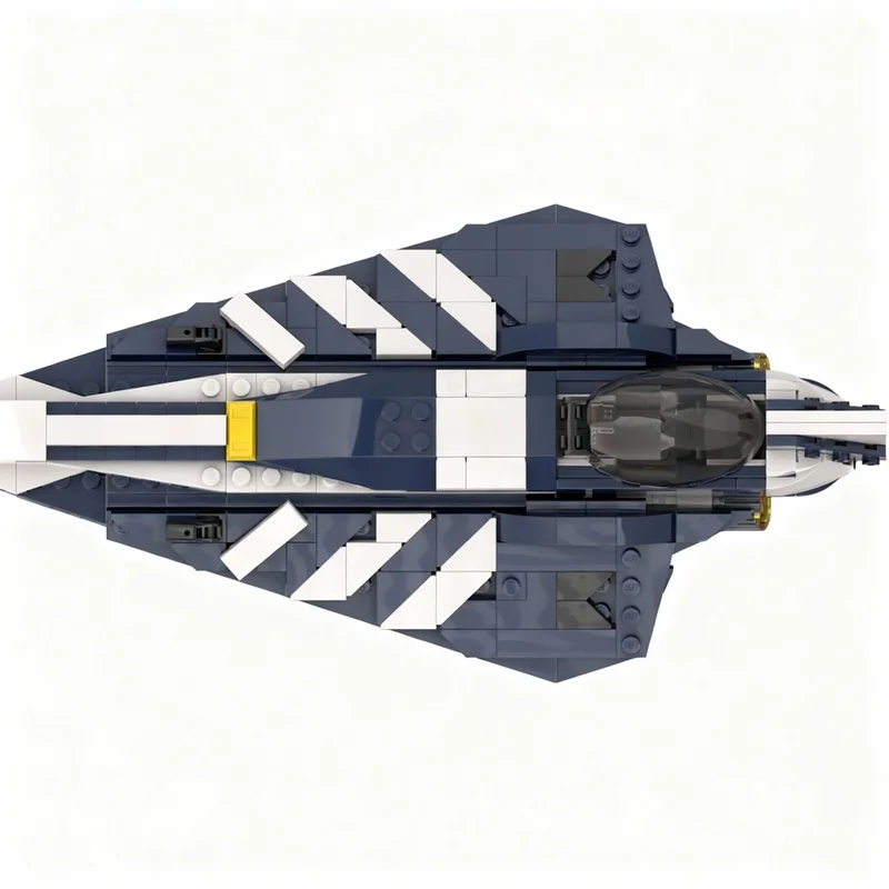 346 деталей MOC Star Battle Plo Koon S Delta 7 Starfighter: Модель-конструктор, Архитектурные блоки, Идея для рождественских подарков, DIY для детей (art.: 3920dc6a33737) - 3920dc6a33737