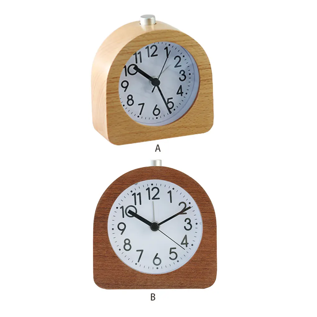 Wood Small And Exquisite Travel Alarm - Wake Up Gently Witho