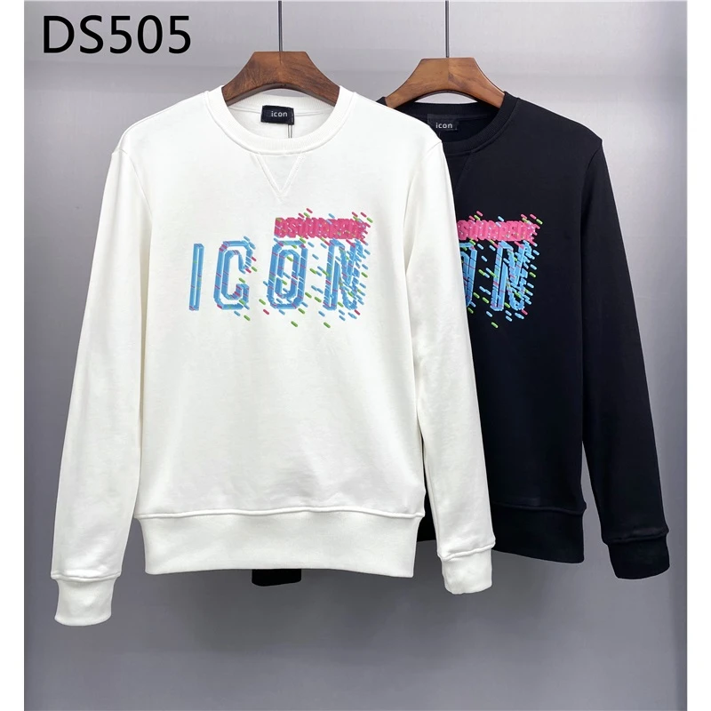 

2024 Highstreet New Men's Sweatshirts ICON Letter Printed Clothing Brand Dsq2 Casual Tops Homme Hoodies Masculino Sweatshirts