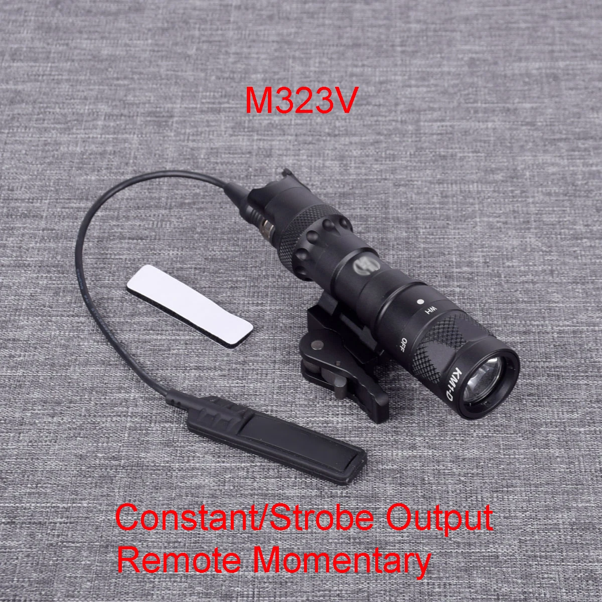 

Tactical SF M323V Weapon Gun Light Constant Strobe Remote Tail Switch Momentary QD Base Mount For Airsoft AR15 M16 20mm Rail