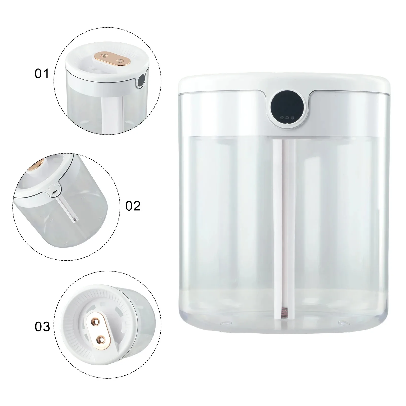 Увлажнитель воздуха большой емкости 2 л с двумя ночниками