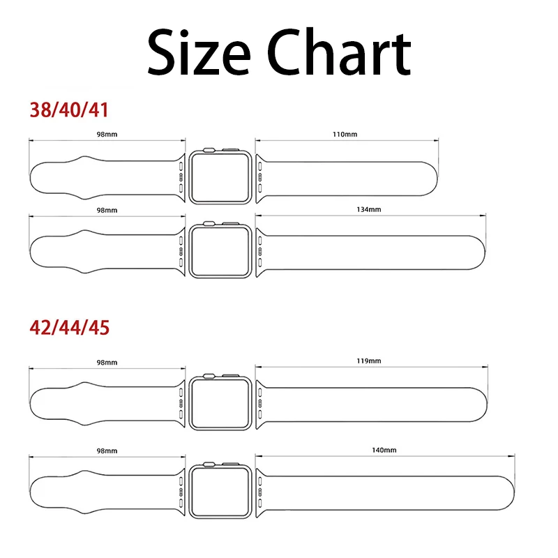 Ремешок силиконовый для Apple Watch Band S7 SE 38 мм 40 41 42 44 45 |