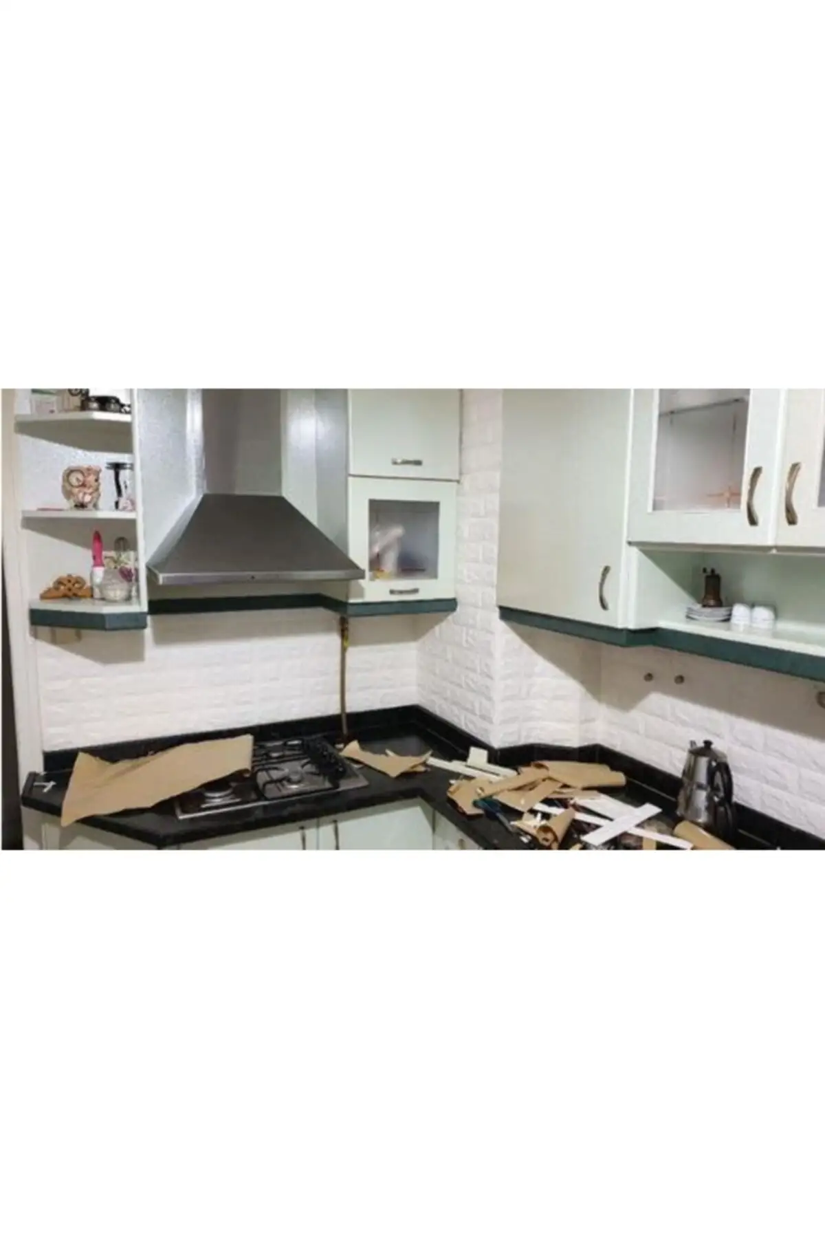 Самоклеящаяся Белая настенная панель 3D Съемная мебель Настенная бумага для