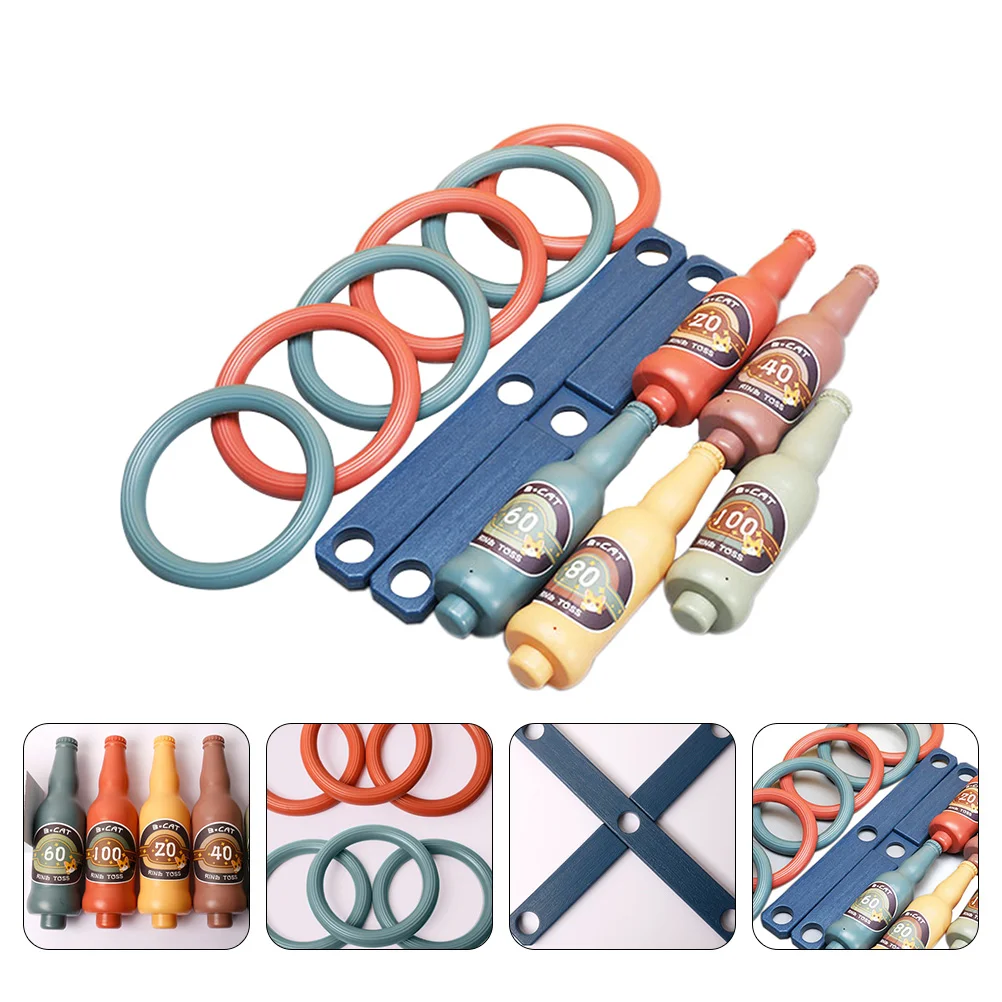 

1 Set Kids Ring Tossing Game Bottle Ring Interactive Bottle Ring