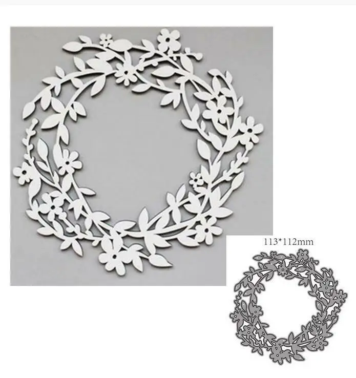 Металлические пресс-формы для рукоделия форма вырезания новые цветы венок