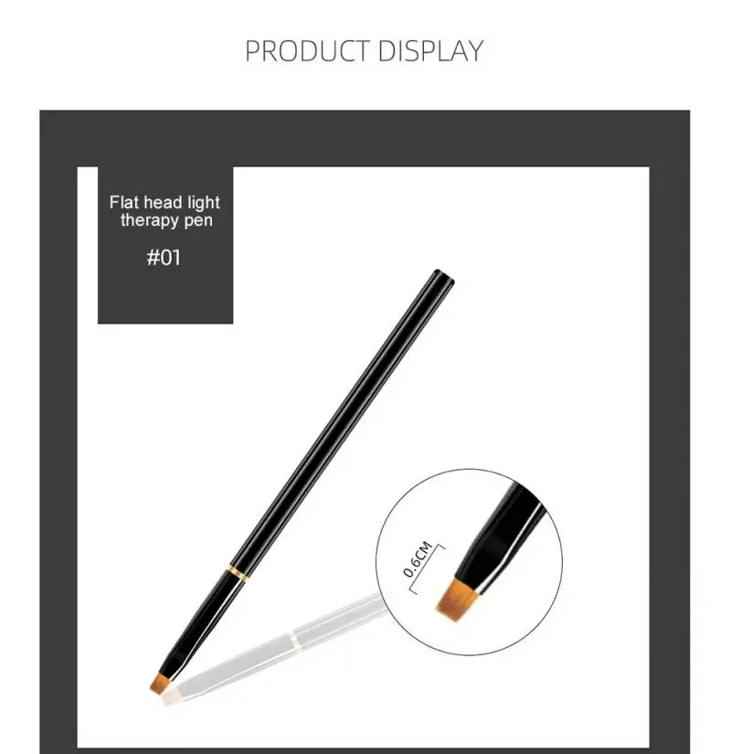 

NEW2023 10PCS Black Metallic Rod Nail Art Pen Drawing Pen Crystal Pen Nail Art 10PCS Nail Brush Nail Phototherapy Tools Beauty M
