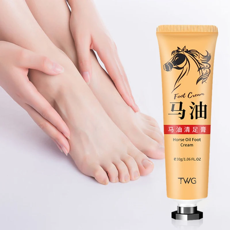 

Anti Crack Foot Cream Heel Cracked Repair Horse Oil Cream Removal Dead Skin Callus Anti-Drying Hand Feet Smooth Skin Care 30g