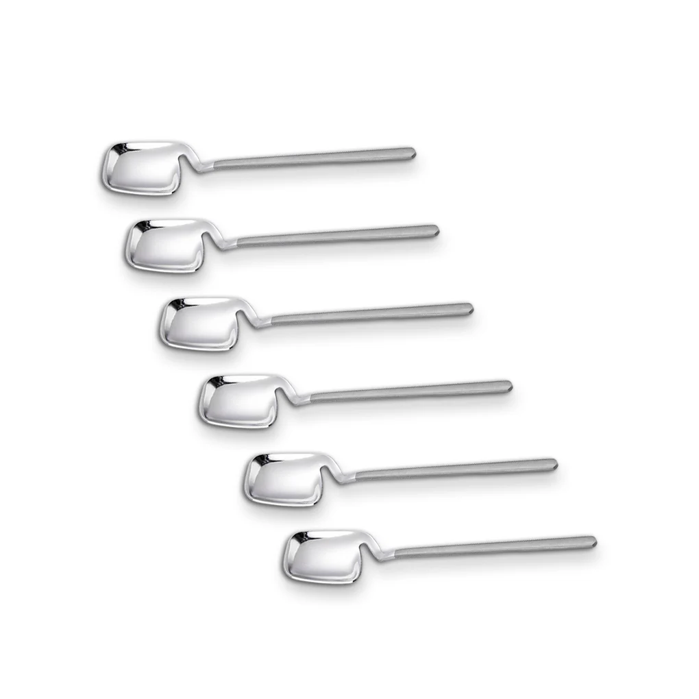 

6 шт., чайные ложки для шоколада, розовое золото