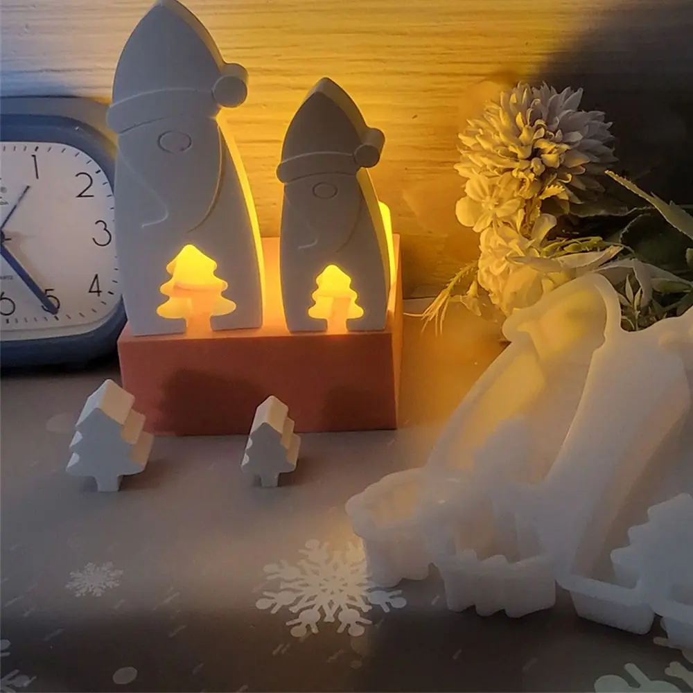 Высокое качество орнамент Санта-силиконовая форма Рождественская елка Декор для