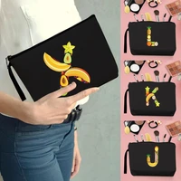 women make up organizers storage travel toiletry clutch bag wedding party cosmetic pouch purse pencil case fruit pattern