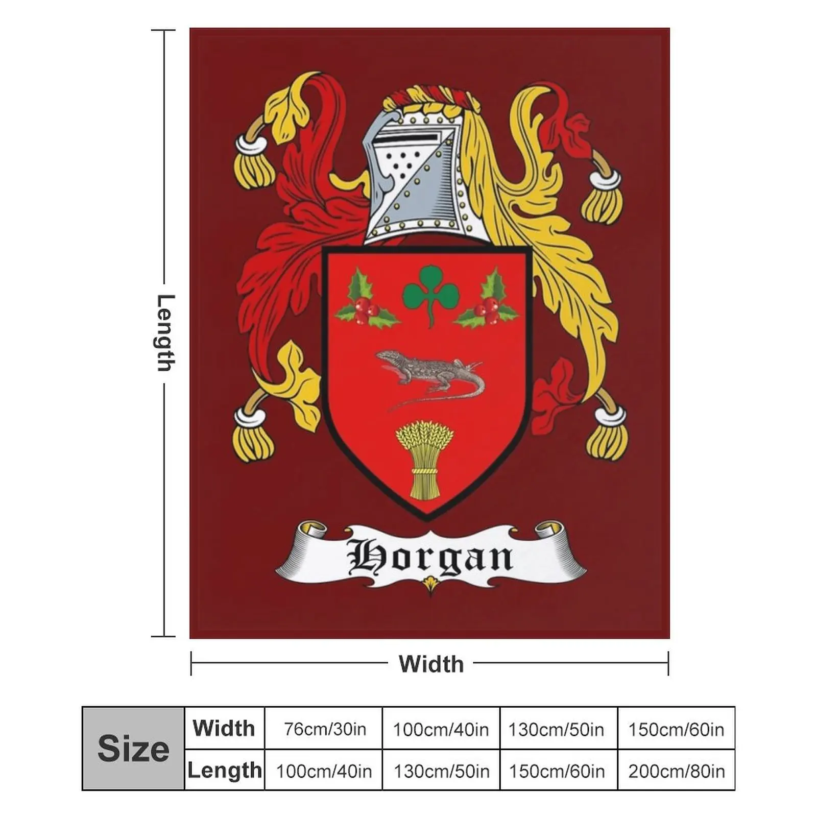 HORGAN FAMILY CREST плед флис