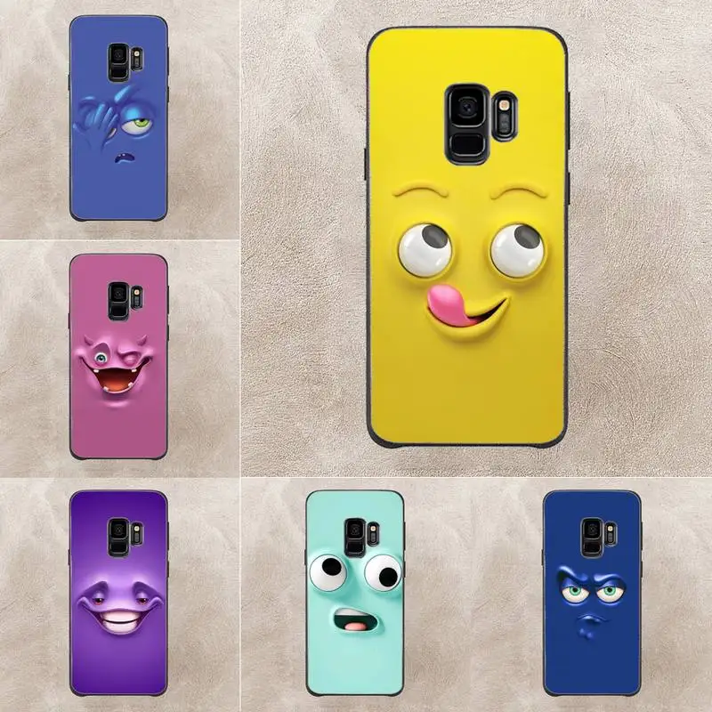 

3D Funny Face Phone Case For Samsung Galaxy S6 S7 Edge Plus S9 S20Plus S20ULTRA S10lite S225G S10 Note20ultra Case