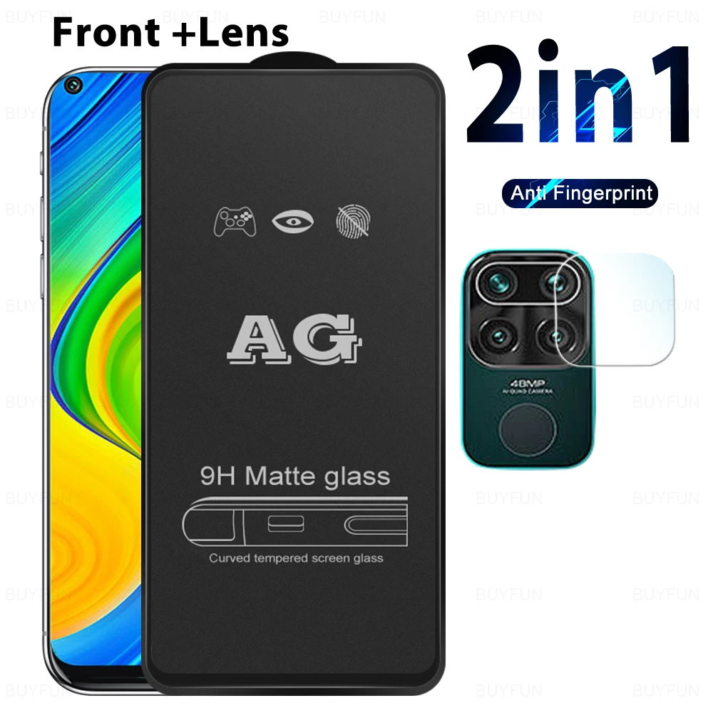 

2 в 1 матовое закаленное переднее стекло для Xiaomi Redmi 10A 10C защита для экрана полное покрытие стекло для камеры для Xiaomi Redmi 10X 4G