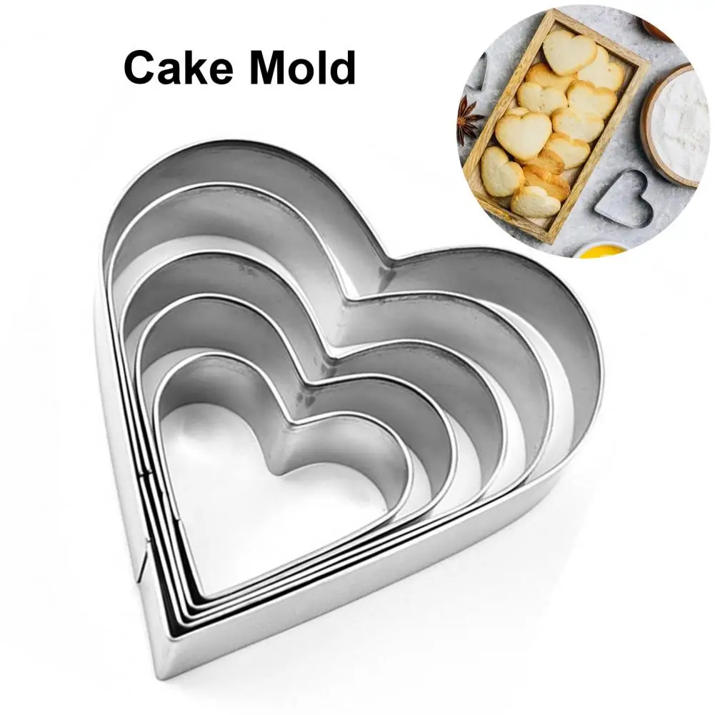 

5Pcs Fondant Mold Durable BPA Free DIY Paste Mold Reusable Cake Mold
