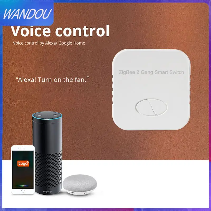 

Smart Home Tuya Switches Zigbee 3.0 Remote Control Relay Module Work With Alexa Google Home 2 Gang Smart Switch