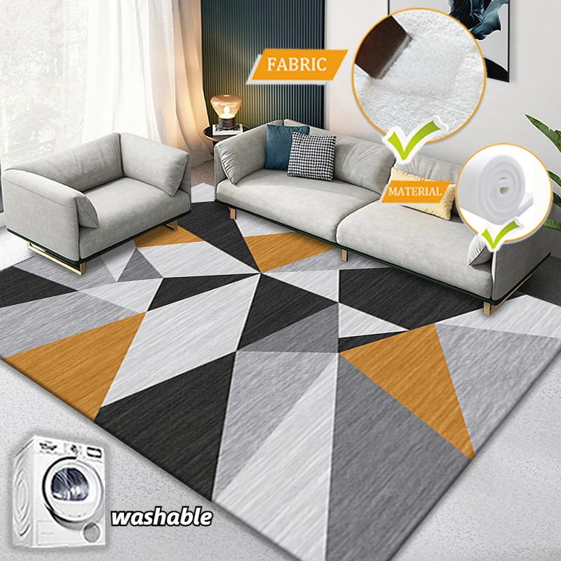 

Nordic Living Room Carpet Large Area Leisure Coffee Table Rugs 140x200cm Room Decoration Bedroom Carpets Anti-skid Floor Mats