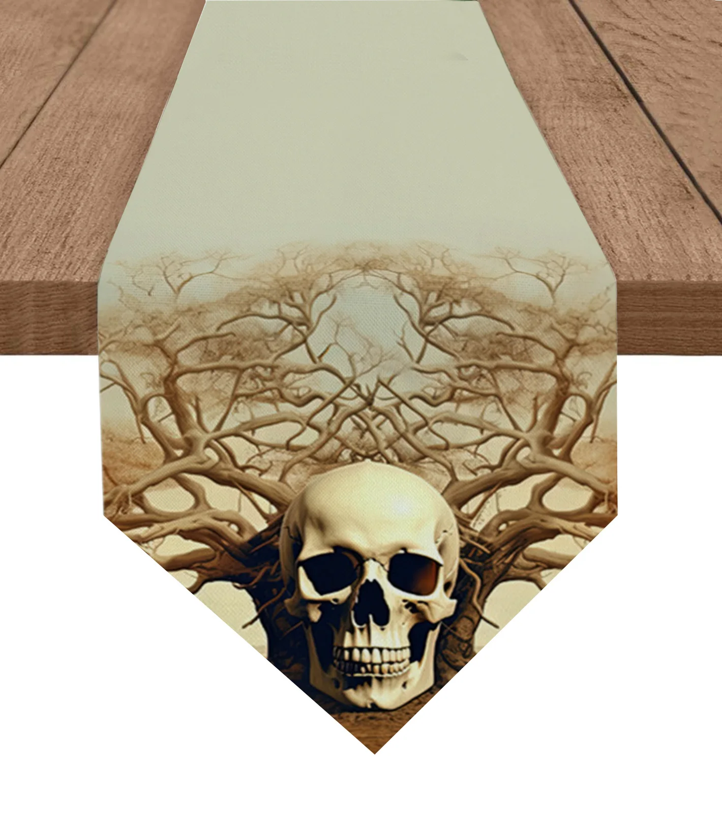 

Grasslands Skulls Branches Table Runner Wedding Holiday Party Decoration Tablecloth Summer Kitchen Dining Table Runner