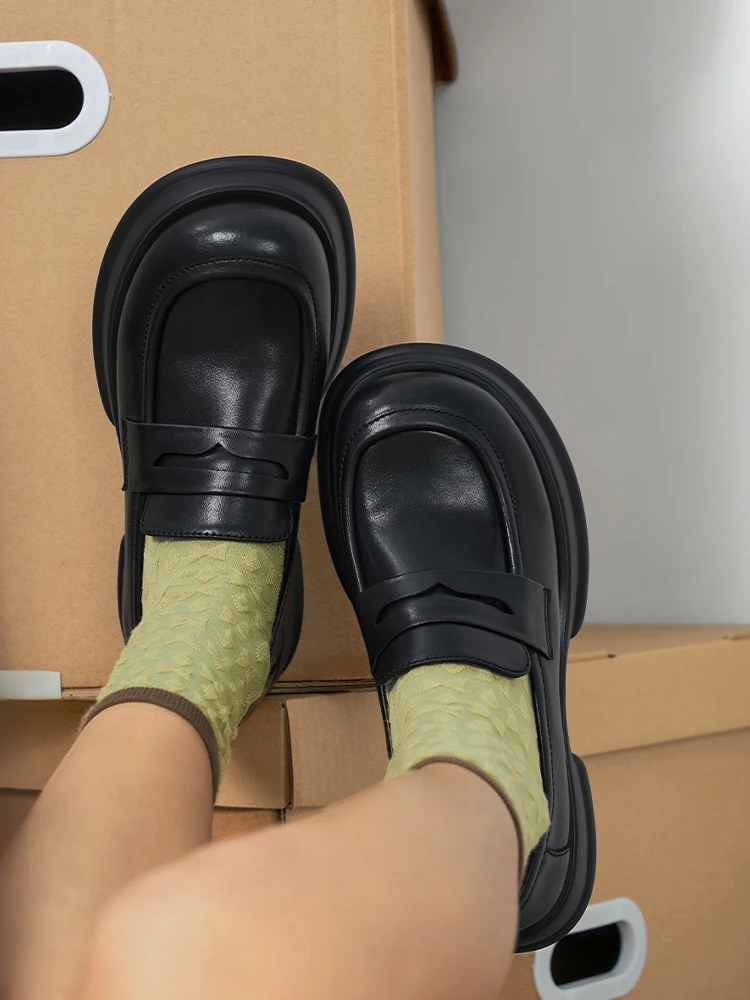 

Женские туфли мэри джейн на среднем каблуке, новинка 2022, осенне-весенняя обувь на платформе из искусственной кожи, модные классические диза...