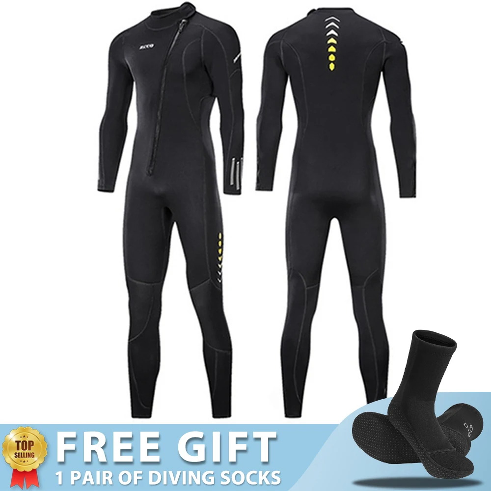 3MM Neoprene Wetsuit Men Surf Scuba Diving Suit Equipment Underwater Fishing Spearfishing Kitesurf Swimwear Wet Suit Equipment