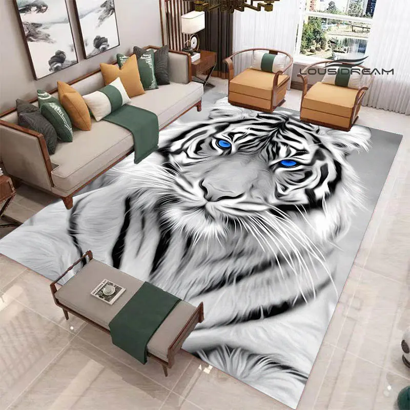 

3D tiger printed carpet Fashion yoga mat Photography prop room decor area rug carpets for living room