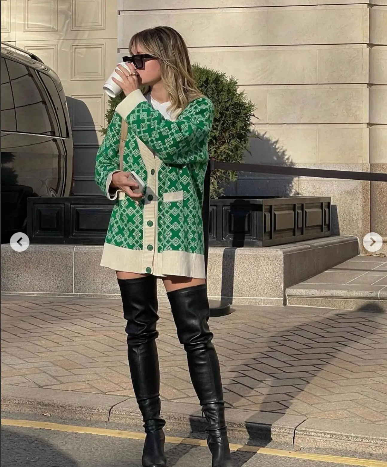 

2023 Winter Knitted Women's Sweater Jacquard Geometric V-neck Long Sleeve Loose Sweaters Female Autumn Fashion Ladies Clothes