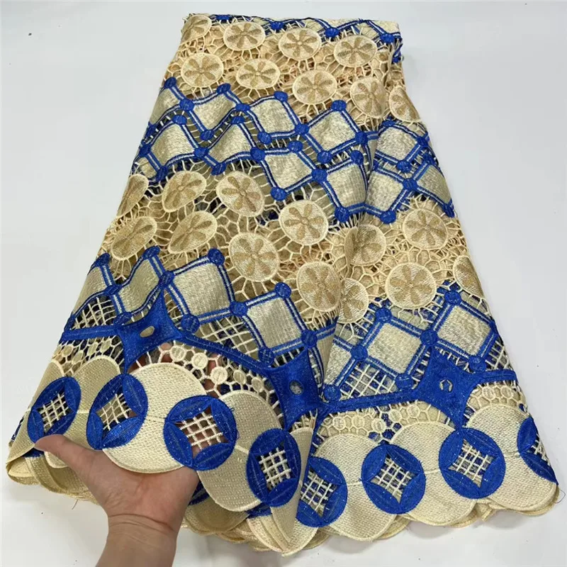 

Африканская Кружевная Ткань 5 ярдов, вышитая французская сетчатая кружевная Тюлевая ткань с 3d аппликацией, 2023 персиковая фиолетовая Корейская кружевная ткань в нигерийском стиле