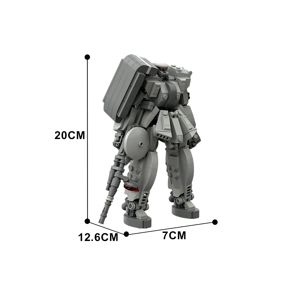 MOC- 164530 MS-06 ZAKU-2 робот строительные блоки модель ZAKU мобильный боевой кирпичи