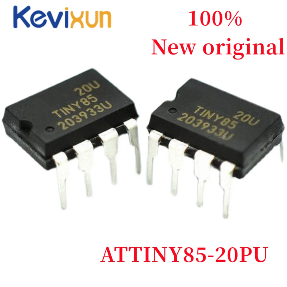 10 шт. новые и оригинальные ATTINY85 20PU DIP-8 одночиповые 8-битные микроконтроллеры -