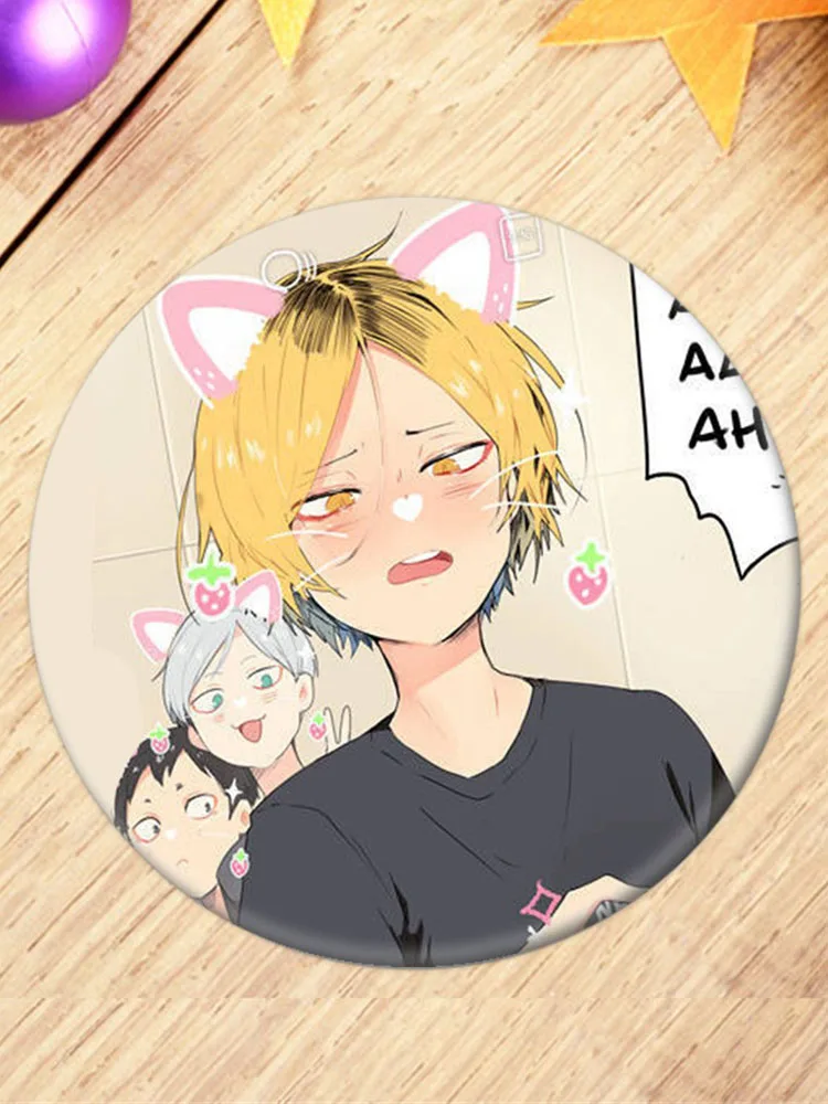 Аниме High Kyuu! Эмалированная заколка для волейбола мальчиков косплея мультяшный