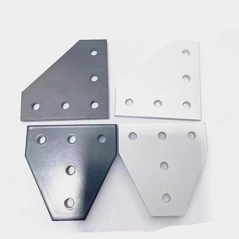 1 шт./лот 5 отверстий черная/Серебряная пластина для соединения угловой кронштейн