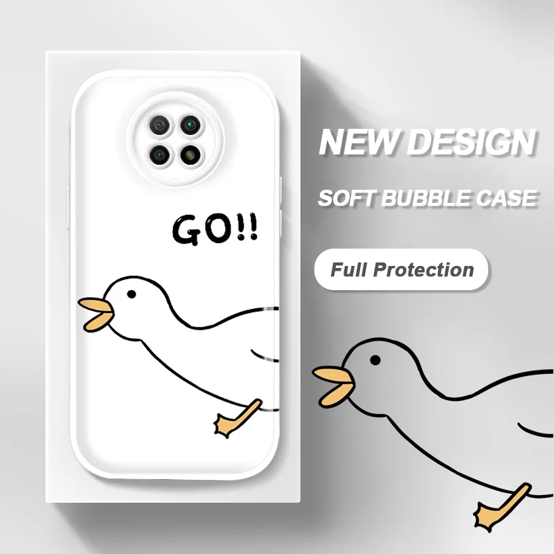 

For Xiaomi Redmi Note 9T Note 9 10 10T 11S 11T 5G Note 11 China Poco M3 M4 Pro Case Vigorous Duck Bubble Phone Case Glossy Air