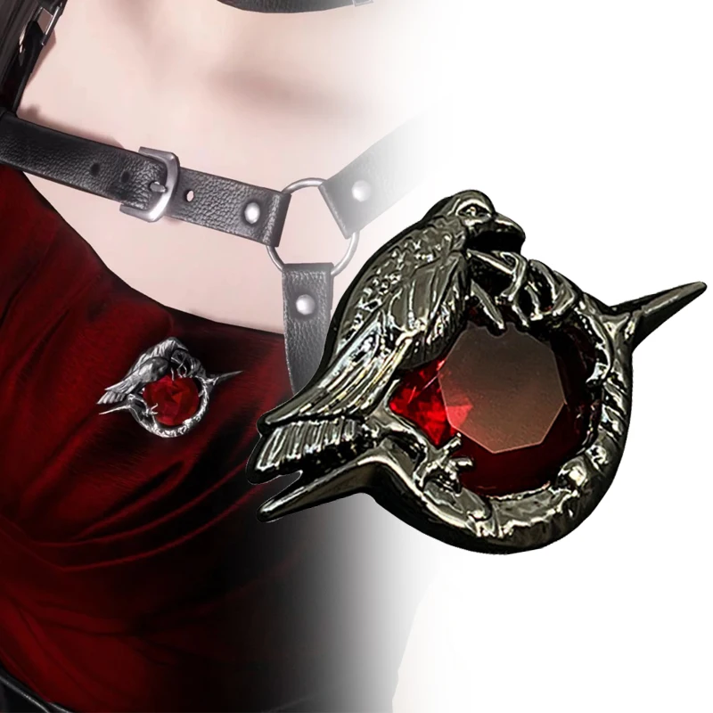 Брошь для косплея Любовь и глубокий косплей Силус унисекс значок с красным