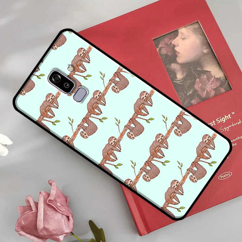 Sloth Cute Animal For Samsung Galaxy J3 J5 J7 A3 A5 J1 2016 2017 J2 Core A7 A9 J4 J6 A6 A8 Plus J8 2018 Case