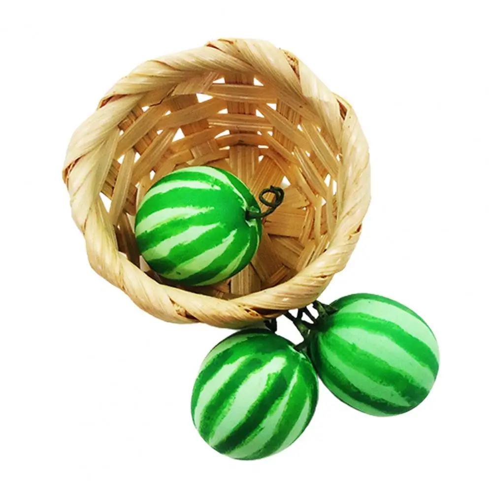 

Miniature Food Creative Cute Collectible 1:12 Scale Miniature Fruit Watermelon Model Dollhouse Watermelon Cosplay Prop