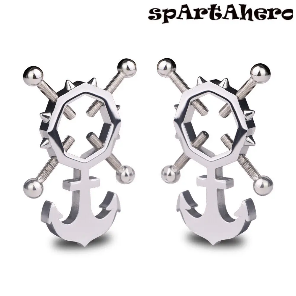 Якорный дизайн металлические зажимы для сосков стальной зажим регулируемый винт