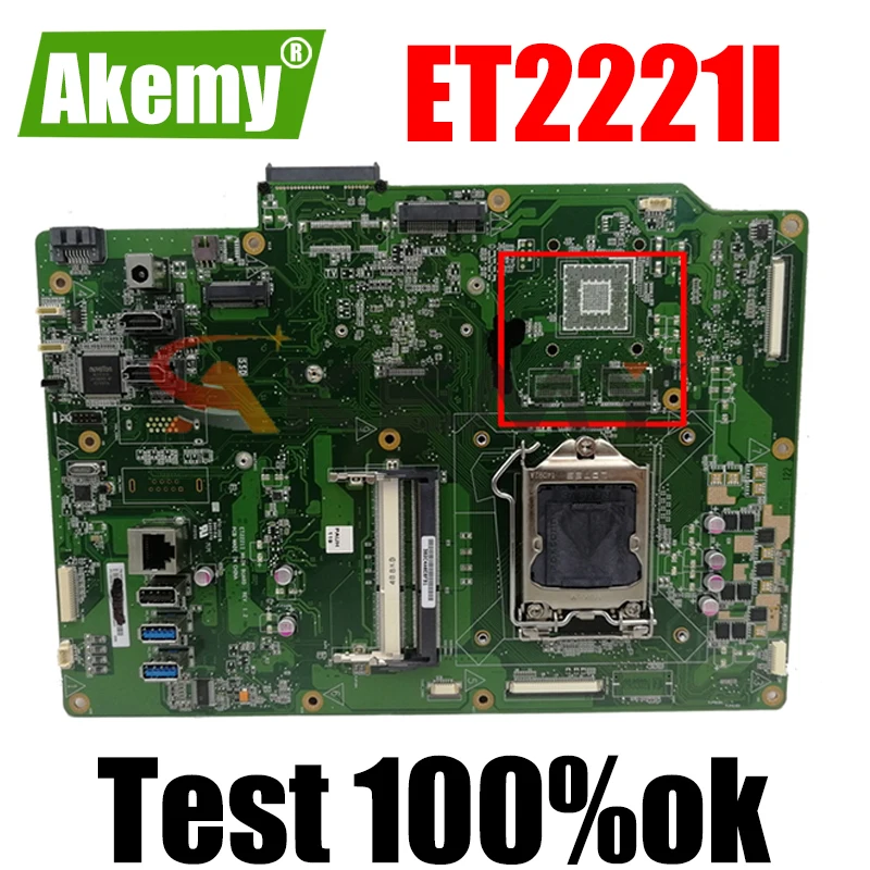 

Материнская плата все-в-одном ET2221I REV 1,2 для ASUS ET2221I ET2221 материнская плата 90PT00L0-R01000 100% протестирована