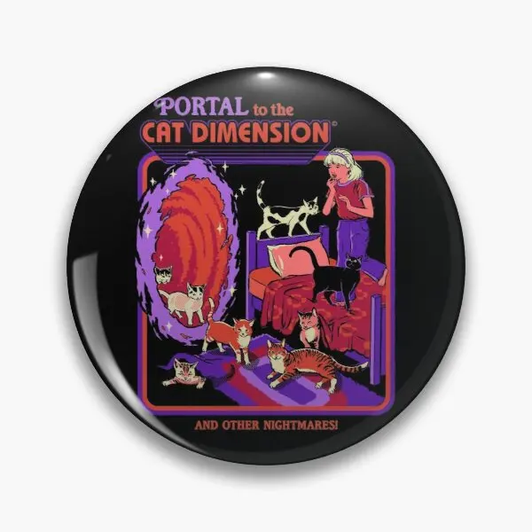 

Булавка для воротника с котом, мягкая креативная модная заколка для лацкана, забавное мультяшное украшение для одежды, металлический значо...