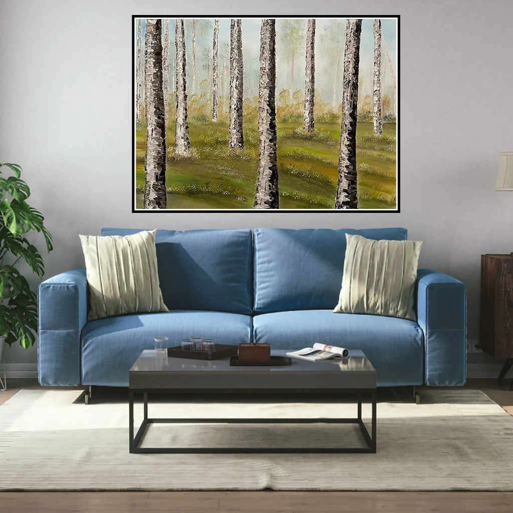 

Berch Tree Forest Landscape Wall Art Posters And Prints Pictures Canvas Paintings Decoration Home Decor for Living Room