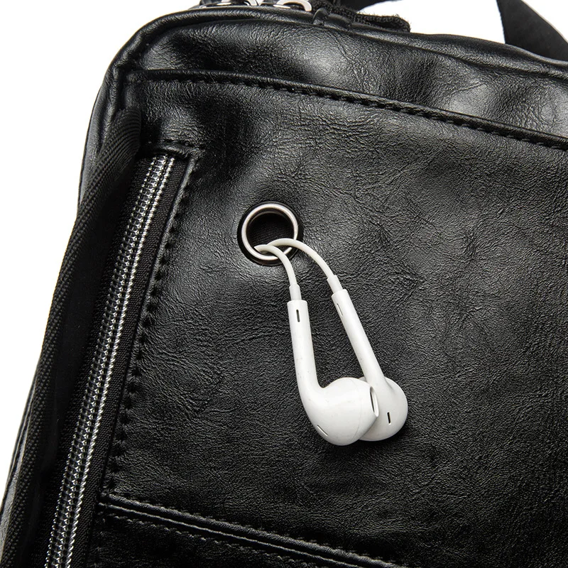 Men's Large Capacity Shoulder Bags Retro Messenger Bag Leather Crossbody Bags Japanese Tooling Minimalist Shoulder Bags for Men