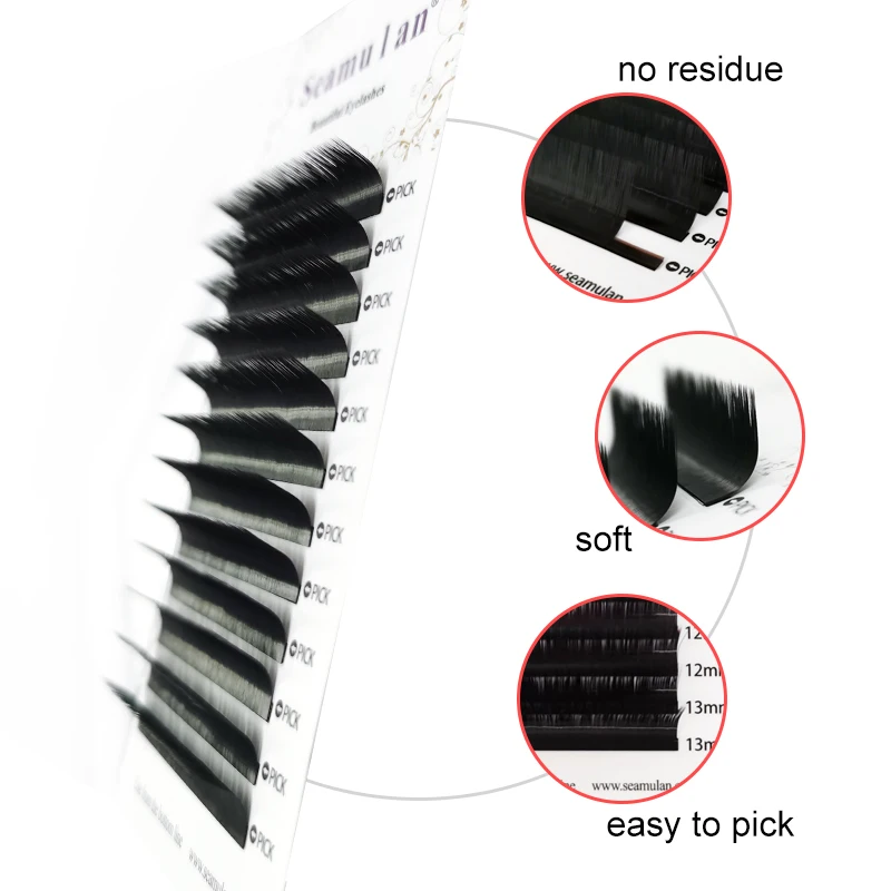 Наращивание ресниц Lash M Curl Volume из меха индивидуальные ресницы для макияжа False Maquillaje Eyelash Cilios.