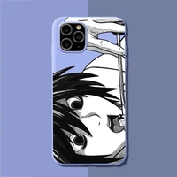 babaite anime manga death note ryuk phone case for iphone 11 12 13 mini pro xs max 8 7 6 6s plus x xr solid candy color case