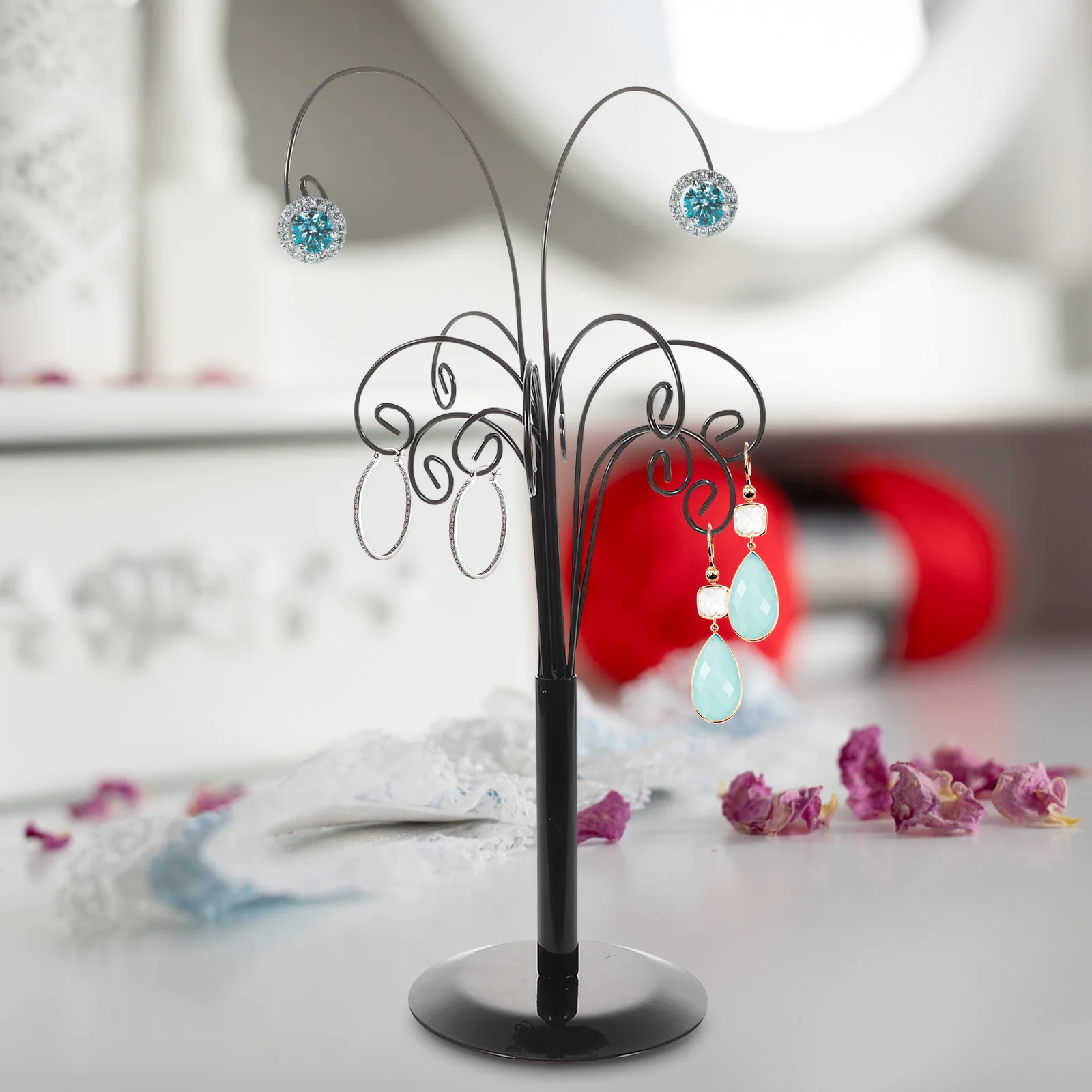 Подставка для ювелирных изделий металлическая стойка держатель ожерелья