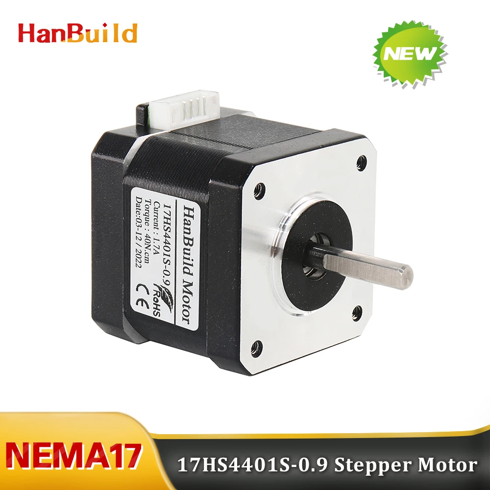 

Free Shipping 1PCS Nema17 Stepper Motor 42BYGH40 4-lead 1.7A 65oz.in 40N.CM 17HS4401S 0.9 Degree Motor For CNC Milling Machine