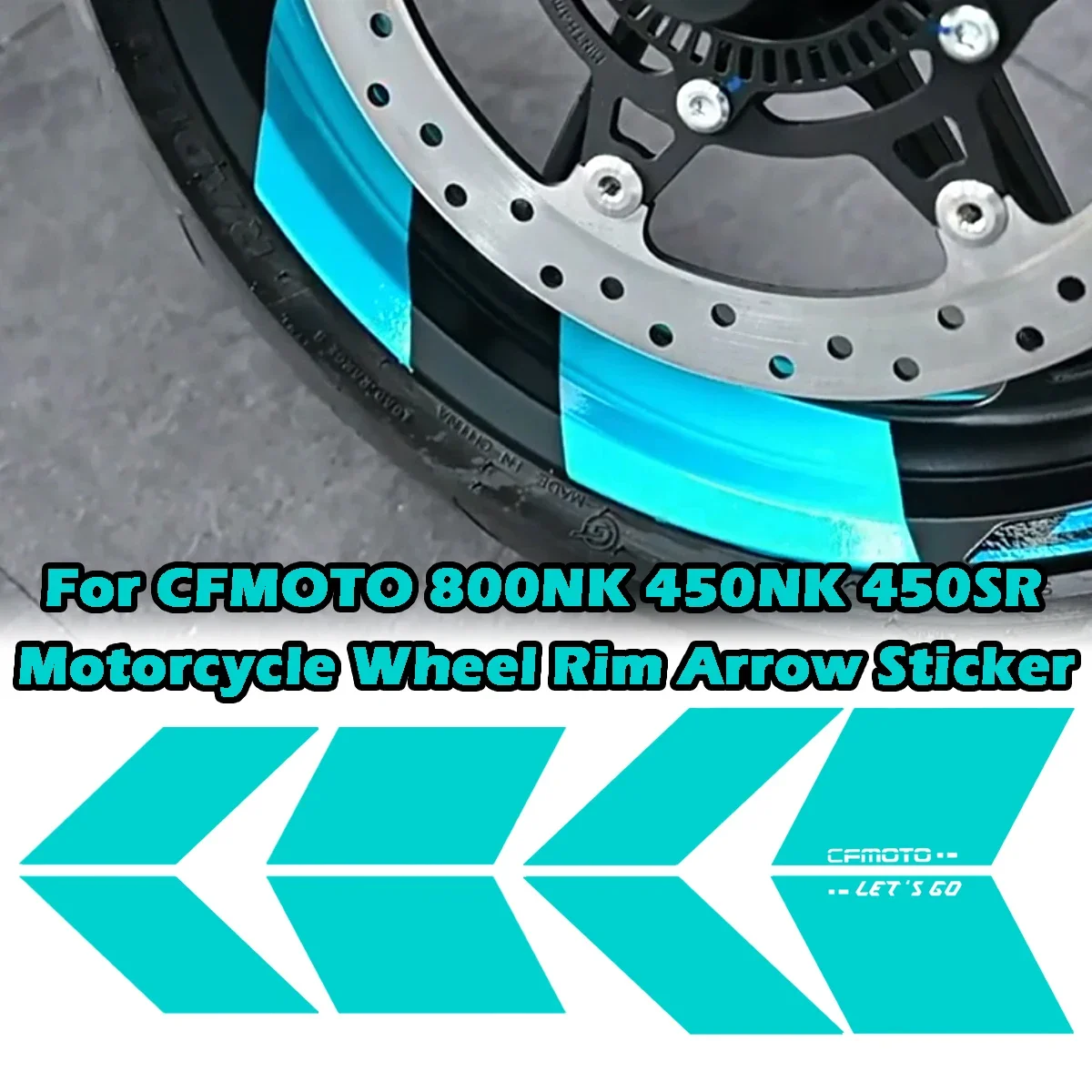 Наклейка на колесо для мотоцикла CFMOTO cf moto 800NK 800 nk 450NK 450SR 450sr