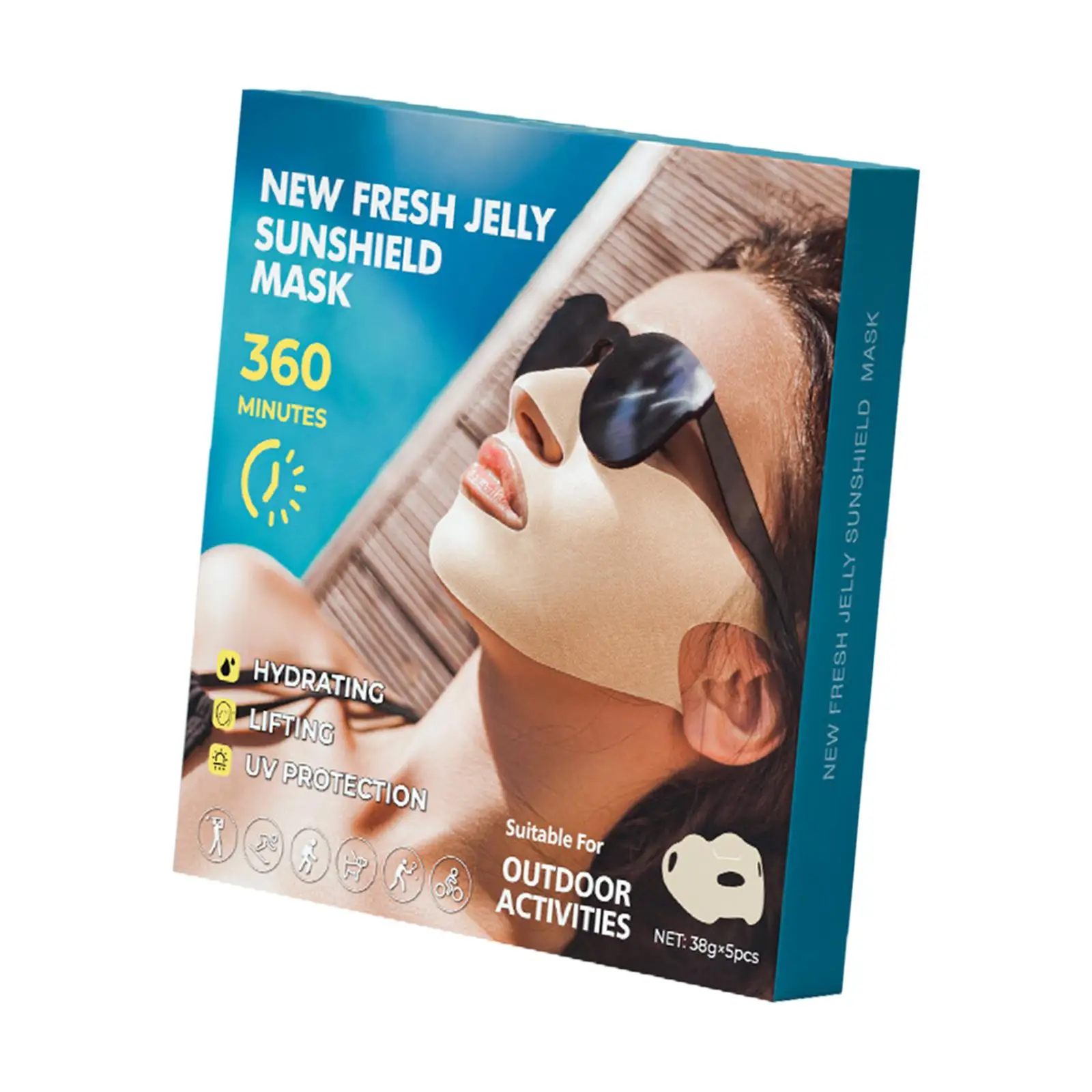 

5 шт., увлажняющие желе-патчи для гольфа