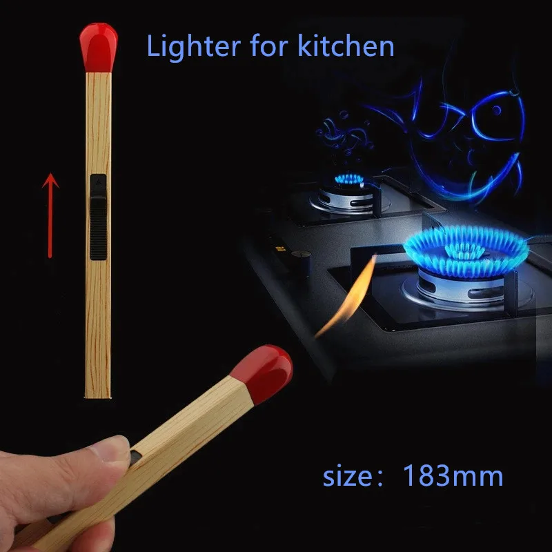 

New Multi-functional and Practical Lengthened Ignition Gun Kitchen Special Gas Stove Unusual Inflatable Metal Lighter Gadgets